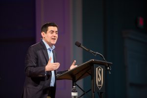 Russell Moore talking about 'Onward' at SEBTS' Page Lecture series