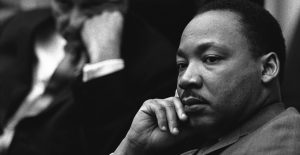 Martin Luther King, Jr. on work. (credit: https://commons.wikimedia.org/wiki/File:Martin_Luther_King,_Jr._and_Lyndon_Johnson.jpg)
