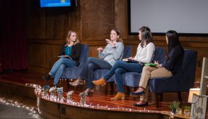 Amber Bowen, Amy Whitfield, Laura Thigpen and Betsy Gomez talk about social media