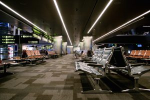 empty airport and COVID-19 (credit: Marylou Springer at SEBTS)