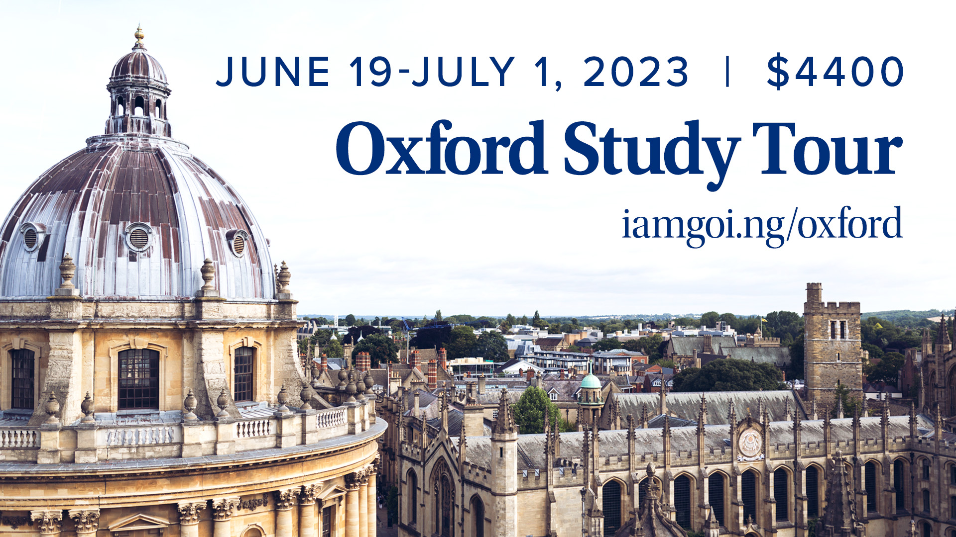 The Oxford Study Tour - Christ and Culture